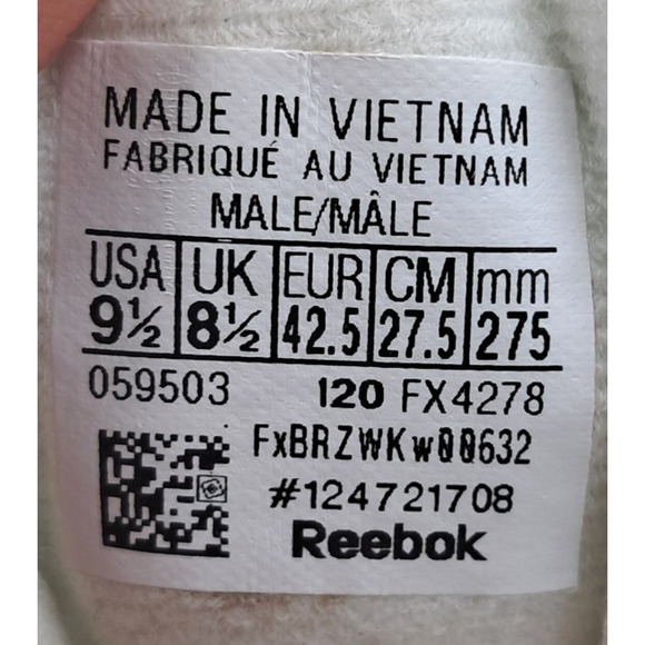 Size 9.5 - Reebok Question Mid Yellow Toe - FX4278 - Picture 8 of 9